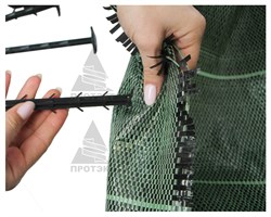 Крепление для укрывного материала, 100 шт, хаки - фото 23371