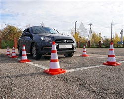 Конус дорожный с 3 светоотражающими полосами КС-2.8 С МАСКОЙ - фото 23381