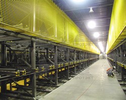 Сетка для стеллажей Протэкт, ячейка 39*39 мм, 2*25 м, оранжевый - фото 23653