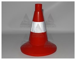 Конус дорожный с 1 светоотражающей полосой КС-1.6 - фото 23668