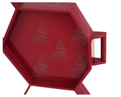 Ограждение для клумб Соты бордовый 13,5 см * 2,85 м - фото 23799