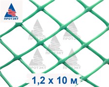 Заборная сетка решетка З-35, 1,2*10 м, зеленая