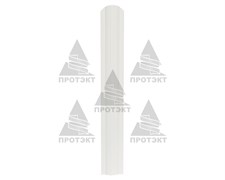 Пластиковый штакетник белый 8 см * 1 м