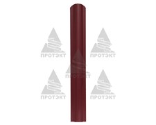 Пластиковый штакетник терракот 8 см * 1 м