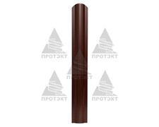 Пластиковый штакетник коричневый 8*60 см