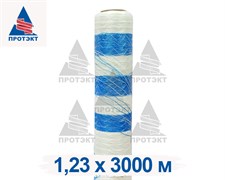 Сетка сеновязальная, 1,23x3000 м, белая