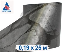 Лента для 3Д забора, Камни ЛЗ-190, 0,19 х 25 м, серый