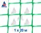 Пластиковая сетка садовая СР-15, 1*20 м, зеленая - фото 21514
