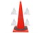 Конус дорожный без полос с утяжелителем КС-3.2.0, цельнолитой - фото 22057