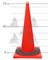 Конус дорожный без полос с утяжелителем КС-3.2.0, цельнолитой - фото 22060