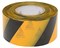 Оградительная лента желто черная Эконом ЛО-500/75 - фото 22705