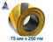 Оградительная лента желто черная Эконом ЛО-250/75 - фото 22730